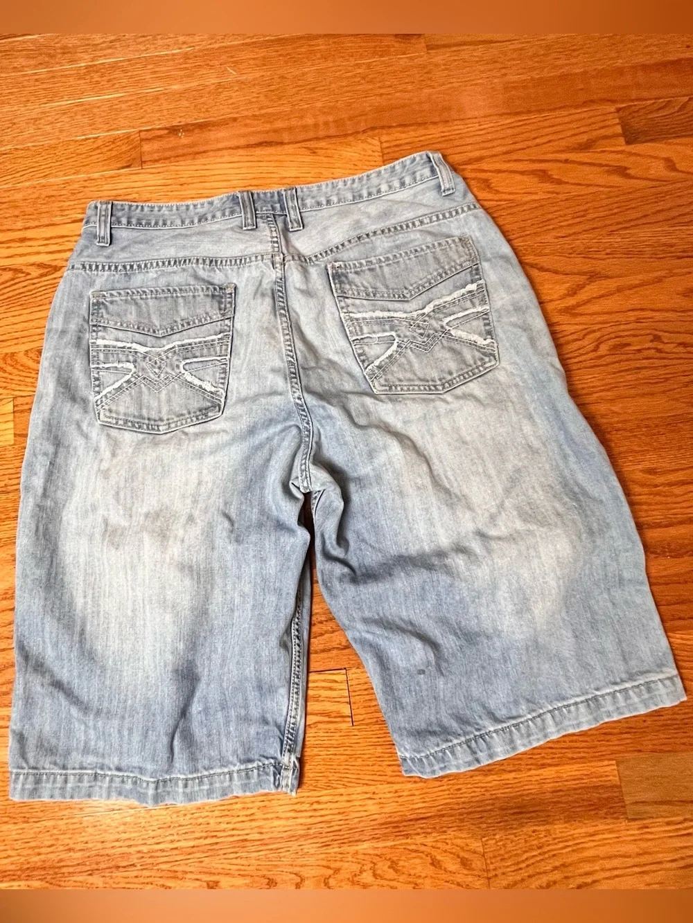 Vintage Route 66 Y2K Baggy Denim Jorts shorts Size 36